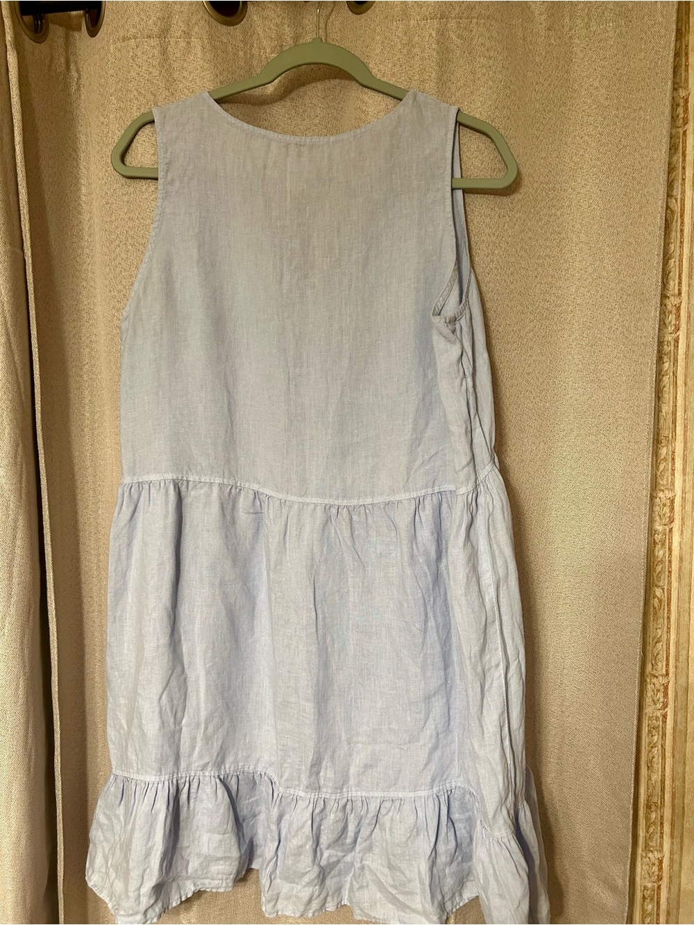 Cynthia Rowley Light Blue Linen Dress - Picture 2 of 4